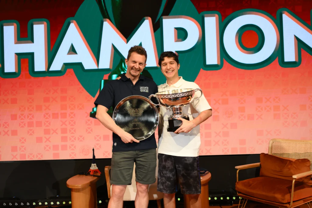 La joie des deux finalistes.