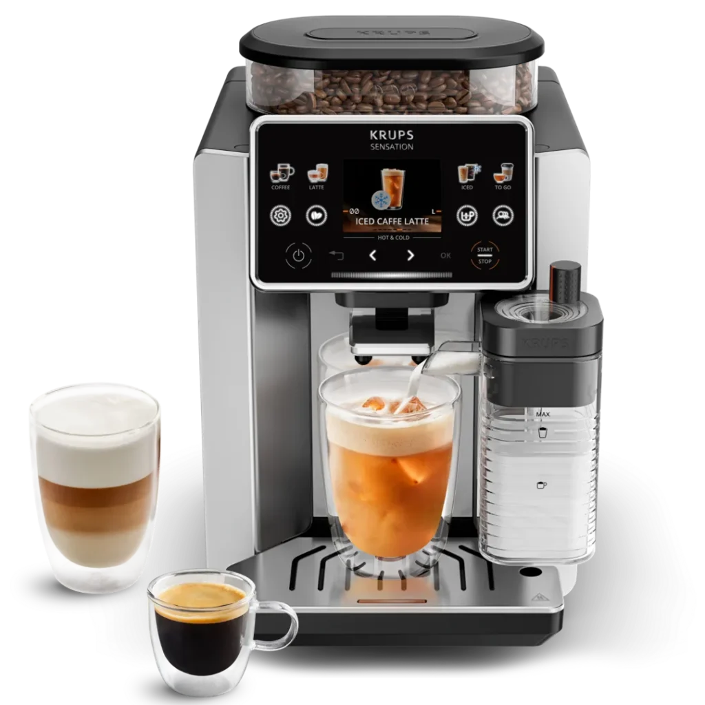 Été 2026 : Krups Réinvente le Rituel du Café Glacé avec Trois Nouvelles Machines d’Exception 5 DAT KPS EA918GE0 SENSATION ELITE PNG
