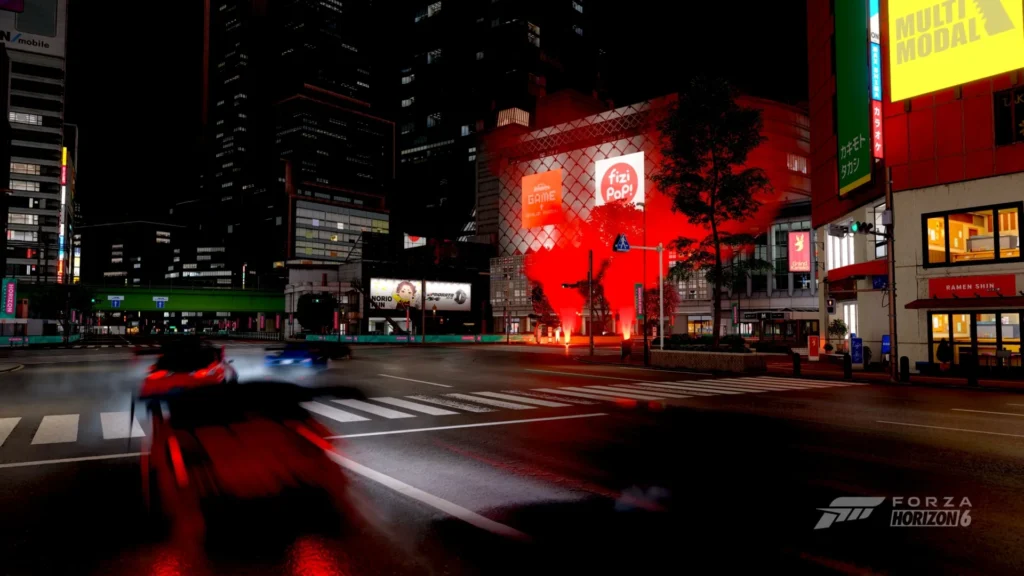 Course dans les rues de Tokyo dans Forza Horizon 6