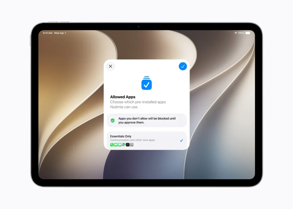 Apple renforce la sécurité des enfants avec une suite d’outils inédite pour iOS 27, iPadOS 27 et macOS 27 5 Apple child account app restriction 260608