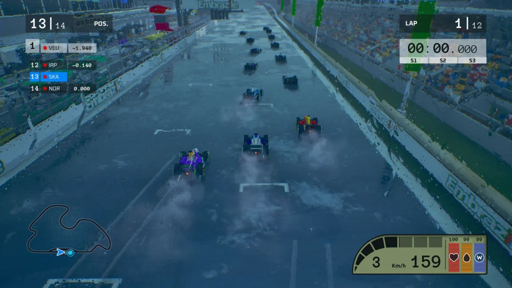 Formula Legends : La nouvelle édition Legacy désormais disponible sur PS5, Xbox Series et Nintendo Switch 6 Image du jeu Formula Legends : interface de la course avec une vue sur la piste