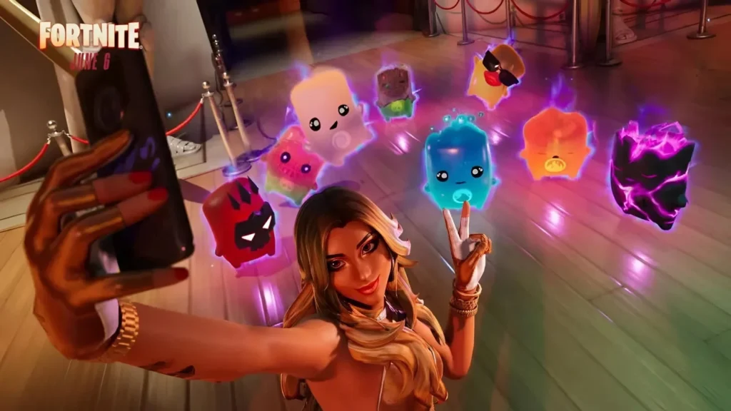 Fortnite Chapitre 7 Saison 3 : nouveautés, Sprites et récompenses 8 Screenshot du trailer de Fortnite, chapitre 3, saison 7, avec Dylan et une partie des nouveaux Sprites