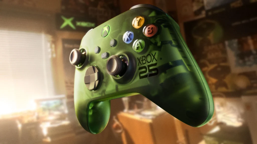 Xbox 25th Anniversary : La Console « Series X25 » Translucide et le Retour du Vert Légendaire pour les 25 Ans de la Marque 3 XBOX Wireless Controller X25 Special Edition 1 d75d6cc00415223ed301