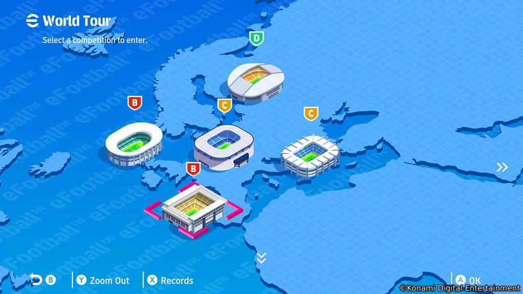 eFootball™ Kick-off! est désormais disponible sur Nintendo Switch™ 2 4 Mode World Tour