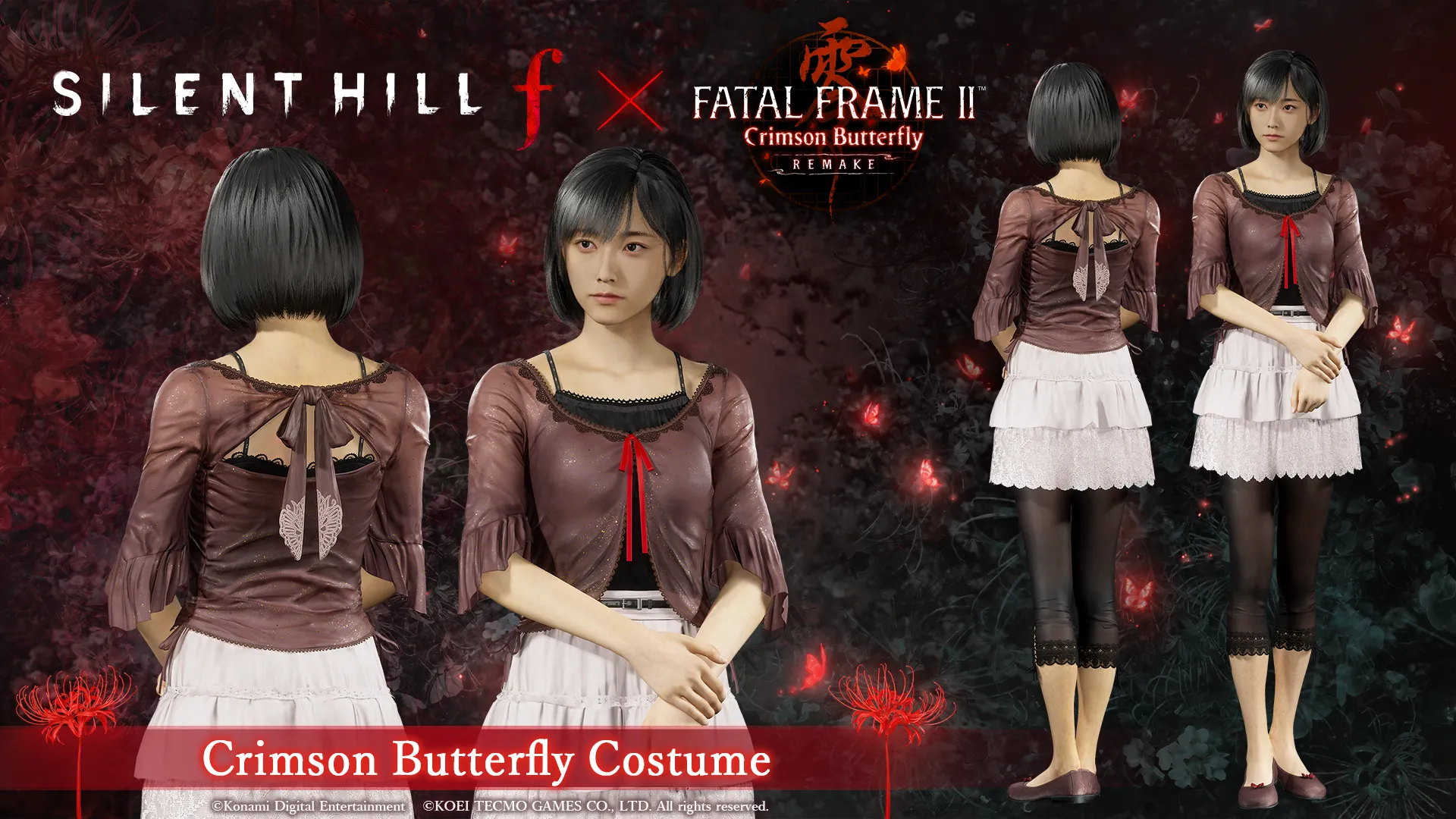  Silent Hill f et la tenue Crimson Butterfly