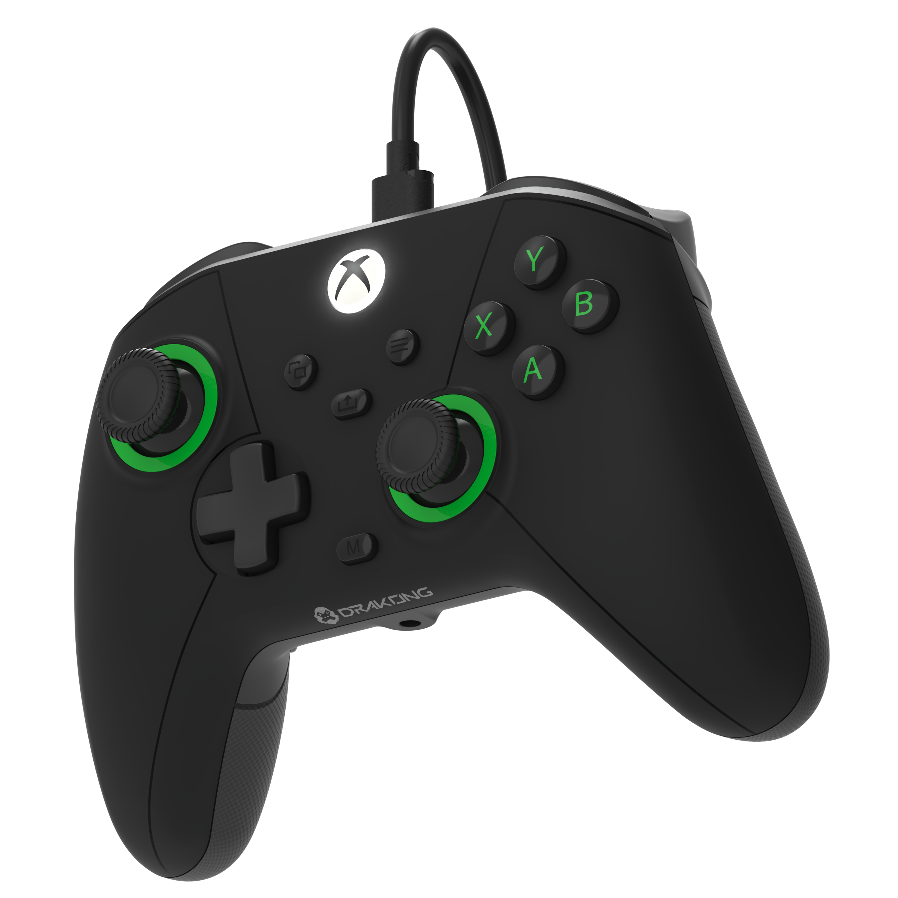 Drakong The Challenger : La manette premium accessible qui révolutionne le jeu Xbox et PC 4 XBX Challenger Black V2 Angled