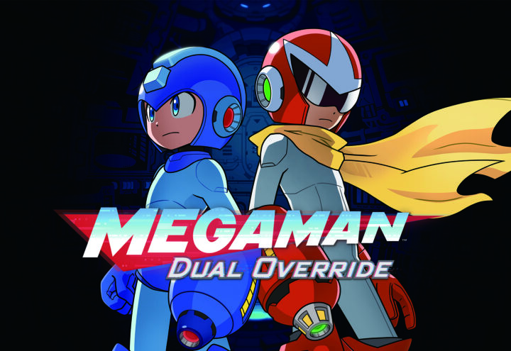 Artwork principal du jeu Mega Man Dual Override.