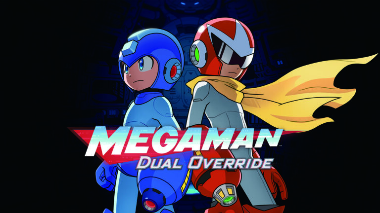 Artwork principal du jeu Mega Man Dual Override.