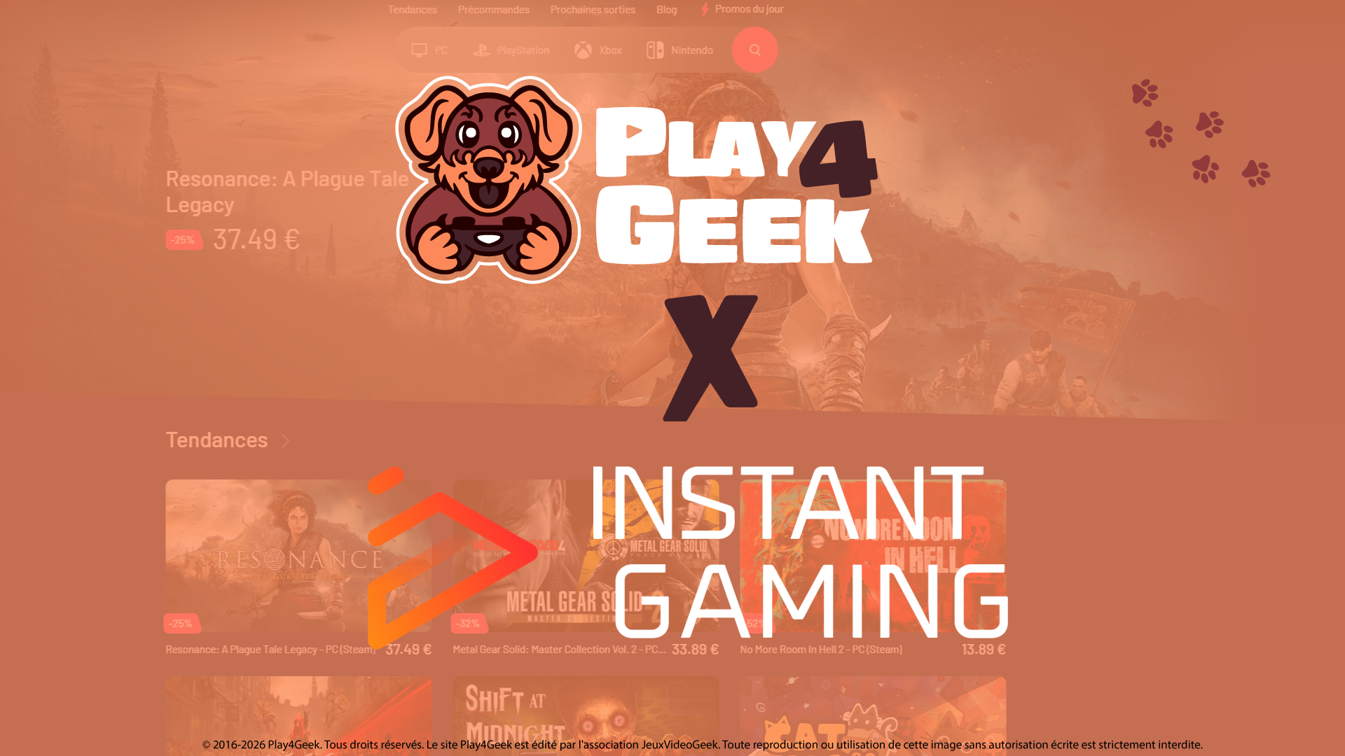 Play4Geek et Instant Gaming Unissent leurs Forces : Un Partenariat Festif et un Giveaway Exclusif à Ne Pas Manquer 2 Play4Geek
